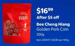 Costco Bee Cheng Hiang Golden Pork Coin offer
