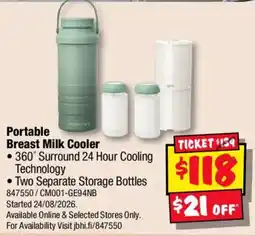 JB Hi-Fi Portable Breast Milk Cooler offer