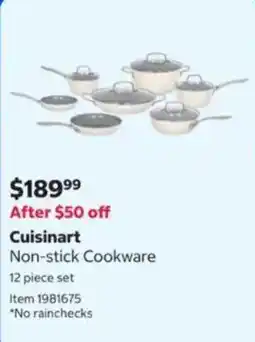 Costco Cuisinart Non-stick Cookware offer