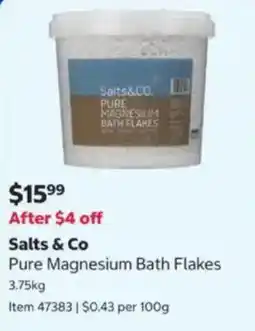 Costco Salts & Co Pure Magnesium Bath Flakes offer