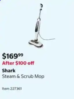 Costco Shark Steam & Scrub Mop offer