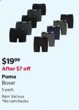 Costco Puma Boxer offer