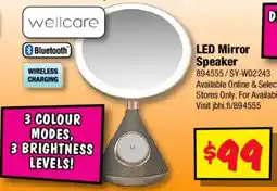 JB Hi-Fi Wellcare LED Mirror Speaker offer