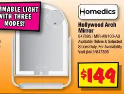 JB Hi-Fi Homedics Hollywood Arch Mirror offer