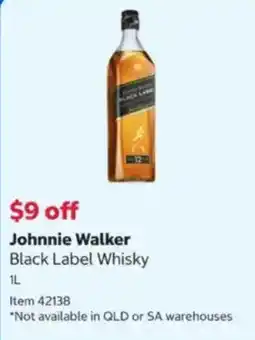 Costco Johnnie Walker Black Label Whisky offer