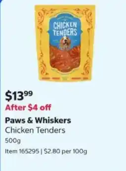 Costco Paws & Whiskers Chicken Tenders offer