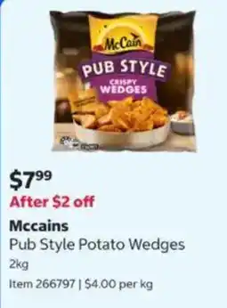 Costco Mccains Pub Style Potato Wedges offer