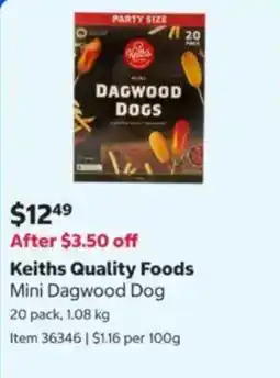 Costco Keiths Quality Foods Mini Dagwood Dog offer