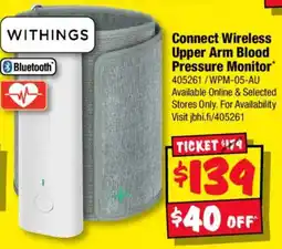 JB Hi-Fi Withings Connect Wireless Upper Arm Blood Pressure Monitor offer