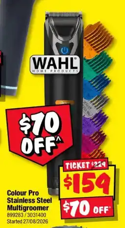 JB Hi-Fi Wahl Colour Pro Stainless Steel Multigroomer offer