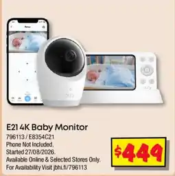 JB Hi-Fi Oury E21 4K Baby Monitor offer