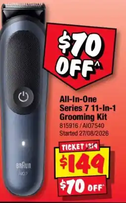 JB Hi-Fi Braun All-In-One Series 7 11-In-1 Grooming Kit offer