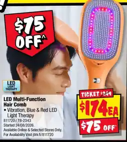 JB Hi-Fi LED Multi-Function Hair Comb offer