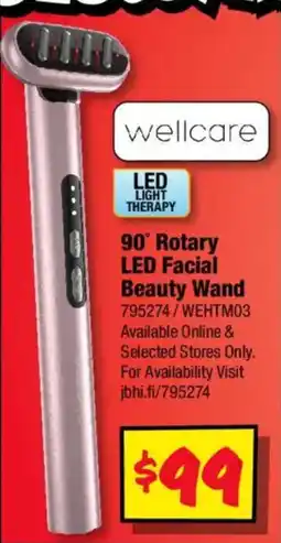 JB Hi-Fi wellcare 90° Rotary LED Facial Beauty Wand offer