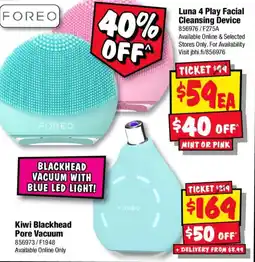 JB Hi-Fi Luna 4 Play Facial Cleansing Device offer