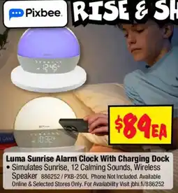 JB Hi-Fi Luma Sunrise Alarm Clock With Charging Dock offer