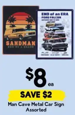 Drakes Man Cave Metal Car Sign Assorted offer