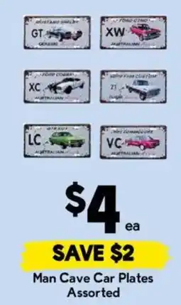 Drakes Man Cave Car Plates Assorted offer