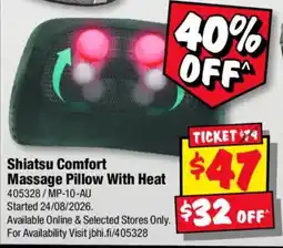 JB Hi-Fi Shiatsu Comfort Massage Pillow With Heat offer