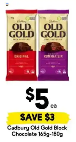 Drakes Cadbury Old Gold Block Chocolate offer