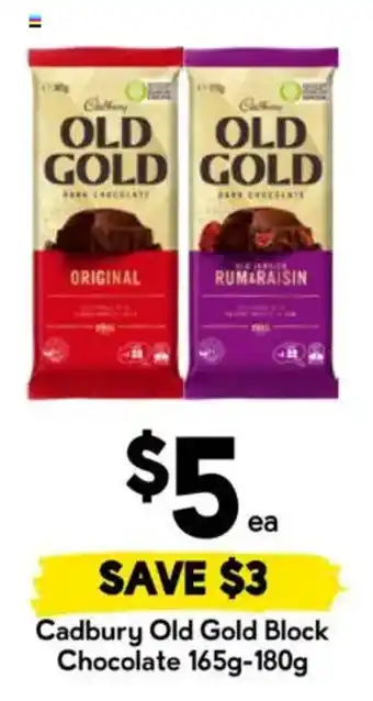 Drakes Cadbury Old Gold Block Chocolate offer