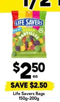 Drakes Life Savers Fruit Pastilles offer