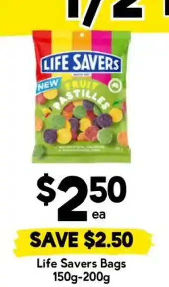 Drakes Life Savers Fruit Pastilles offer