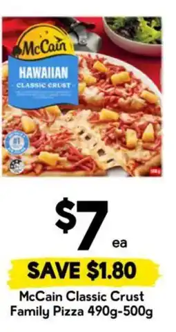 Drakes McCain Classic Crust Family Pizza offer
