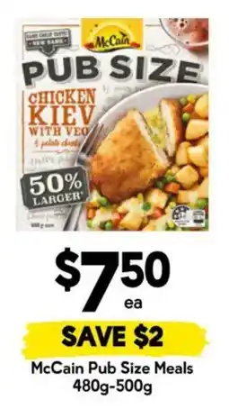 Drakes McCain Pub Size Meals offer