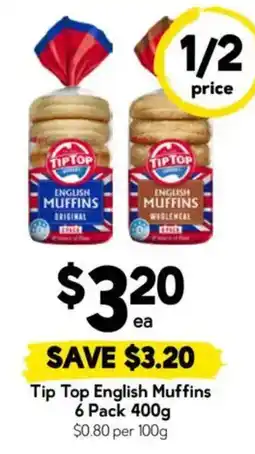 Drakes Tip Top English Muffins offer
