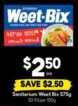 Drakes Sanitarium Weet Bix offer