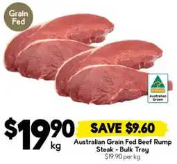 Drakes Australian Grain Fed Beef Rump Steak - Bulk Tray offer