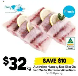 Drakes Australian Humpty Doo Skin On Salt Water Barramundi Portions offer