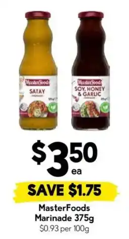 Drakes MasterFoods Marinade offer