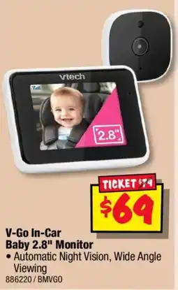 JB Hi-Fi V-Go In-Car Baby 2.8" Monitor offer