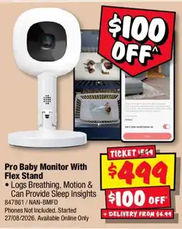 JB Hi-Fi Pro Baby Monitor With Flex Stand offer