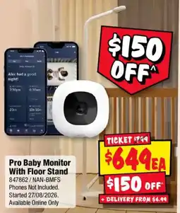JB Hi-Fi Pro Baby Monitor With Floor Stand offer