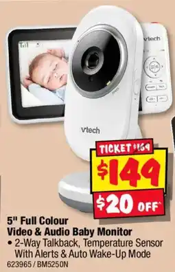 JB Hi-Fi Vtech 5" Full Colour Video & Audio Baby Monitor offer