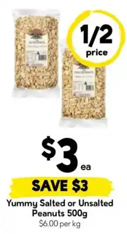 Drakes Yummy Salted or Unsalted Peanuts offer