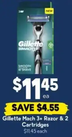 Drakes Gillette Mach 3+ Razor & 2 Cartridges offer