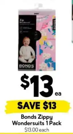 Drakes Bonds Zippy Wondersuits offer