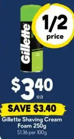 Drakes Gillette Shaving Cream Foam offer