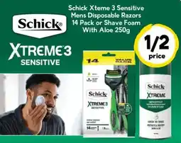 Drakes Schick Xtreme 3 Sensitive Mens Disposable Razors offer