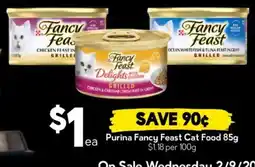 Drakes Purina Fancy Feast Cat Food offer