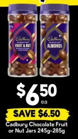 Drakes Cadbury Chocolate Fruit or Nut Jars offer