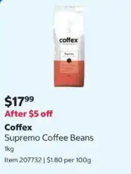 Costco Coffex Supremo Coffee Beans offer