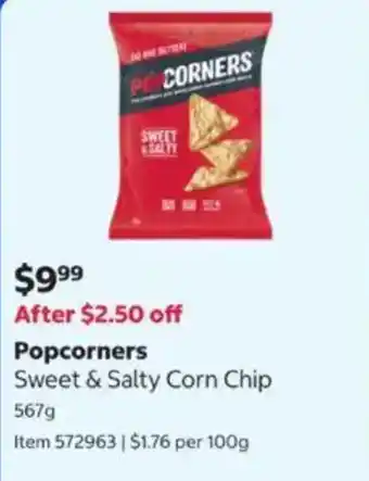 Popcorners Sweet & Salty Corn Chip