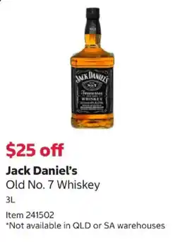 Costco Jack Daniel's Old No. 7 Whiskey offer