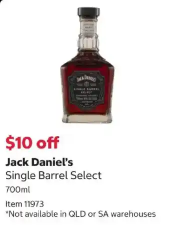Jack Daniel's Single Barrel Select