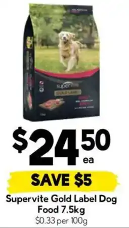 Drakes Supervite Gold Label Dog Food offer